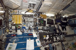Laboratory Destiny, ISS. © NASA. As Valerie Olson says, « People in space are minority objects. »