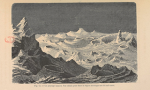 Lebreton, Vue idéale prise dans la région montagneuse du sud-ouest, in A. Guillemin, Le ciel, 1864.