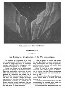 T. Moreux, Rainure de la Lune, Un jour dans la Lune, 1912.