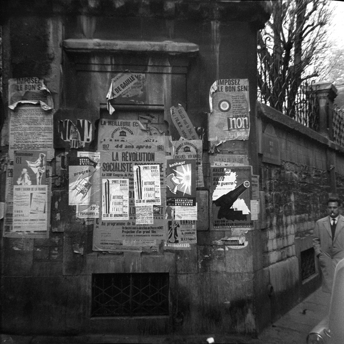 W.S. Burroughs, Paris Wall, 1961.