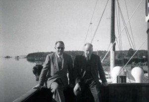 Harry Wexler et Carl-Gustav Rossby à Woods Hole, en mai 1956. © Fleming, 