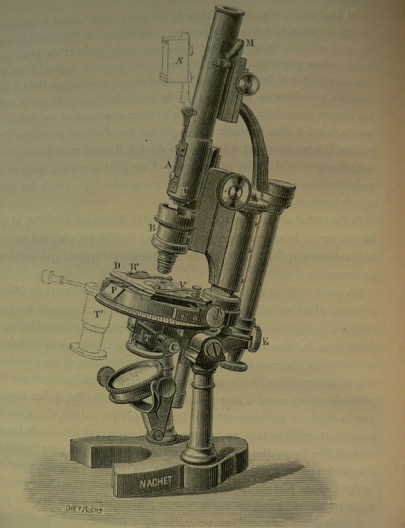 Modèle de microscope de Nachet Gorecky, 1887